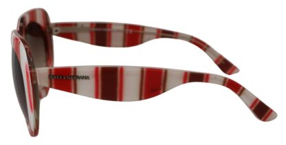 Dolce & Gabbana - Chic Oversized Striped Sunglasses