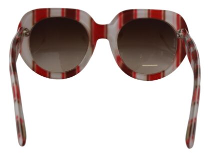 Dolce & Gabbana - Chic Oversized Striped Sunglasses