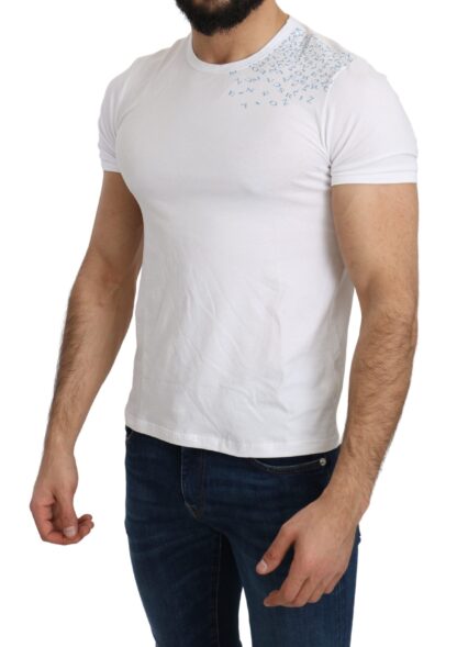 Ermanno Scervino - Chic White Cotton Beachwear Crewneck Tee