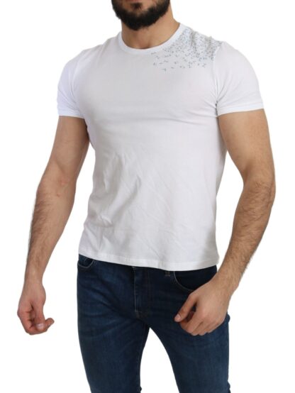 Ermanno Scervino - Chic White Cotton Beachwear Crewneck Tee