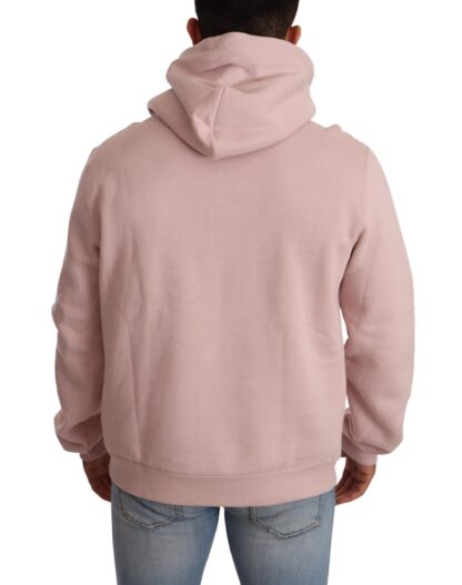 Dolce & Gabbana - Elegant Pink Crown Print Hooded Sweater