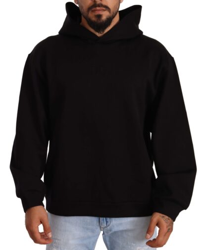 Dolce & Gabbana - Elegant Black Hooded Pullover Sweater