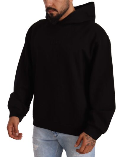 Dolce & Gabbana - Elegant Black Hooded Pullover Sweater