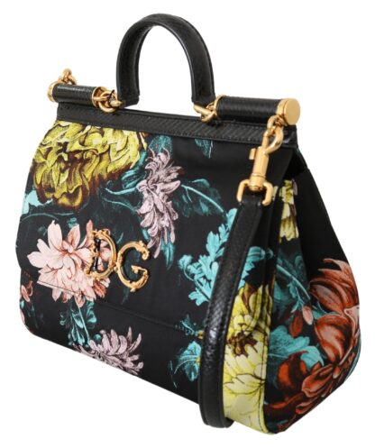 Dolce & Gabbana - Elegant Floral Sicily Shoulder Bag