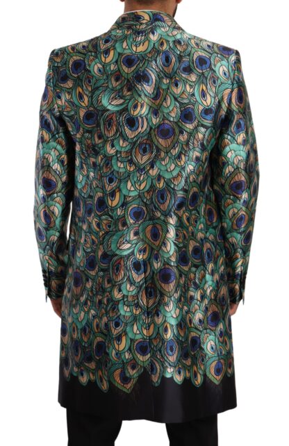 Dolce & Gabbana - Elegant Multicolor Silk Overcoat Jacket