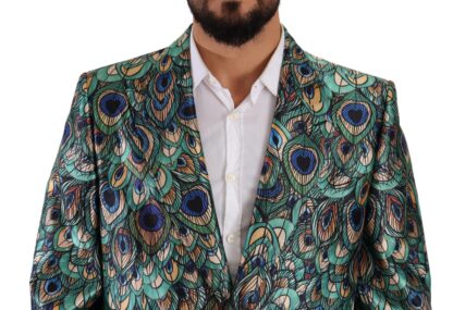 Dolce & Gabbana - Elegant Multicolor Silk Overcoat Jacket