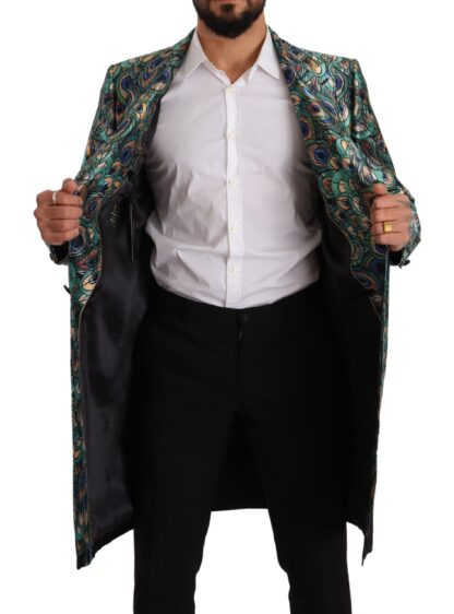 Dolce & Gabbana - Elegant Multicolor Silk Overcoat Jacket