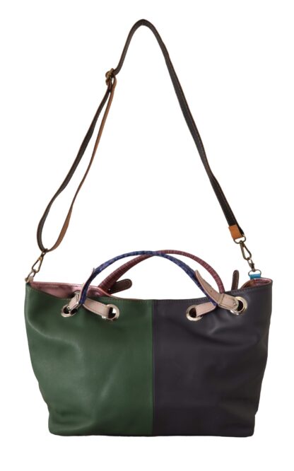 EBARRITO - Multicolor Leather Shoulder Tote - Chic & Spacious