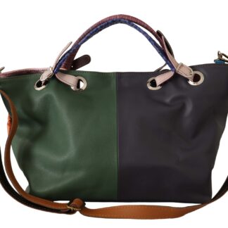 EBARRITO - Multicolor Leather Shoulder Tote Bag