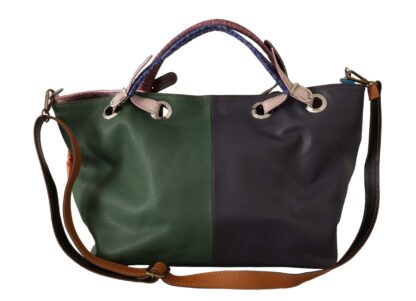 EBARRITO - Multicolor Leather Shoulder Tote - Chic & Spacious