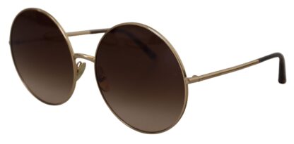 Dolce & Gabbana - Elegant Gradient Brown Metal Sunglasses