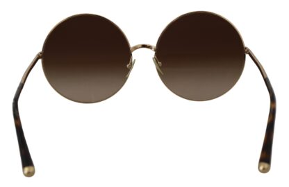 Dolce & Gabbana - Elegant Gradient Brown Metal Sunglasses