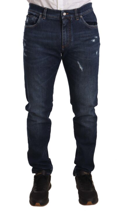 Dolce & Gabbana - Chic Slim Fit Stretch Cotton Jeans