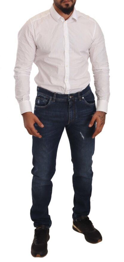 Dolce & Gabbana - Chic Slim Fit Stretch Cotton Jeans