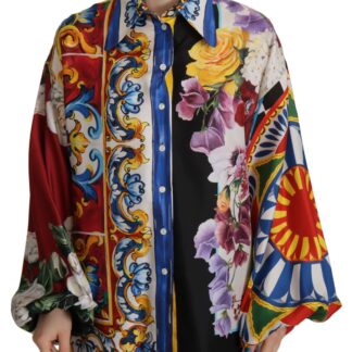 Dolce & Gabbana - Elegant Silk Floral Print Blouse