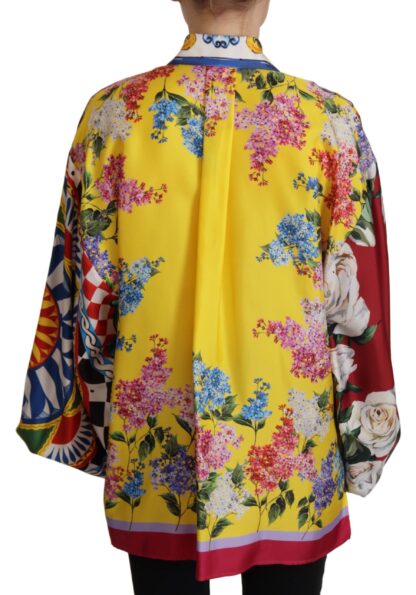 Dolce & Gabbana - Elegant Floral Silk Blouse