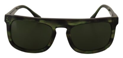 Dolce & Gabbana - Elegant Green Acetate Men's Sunglasses