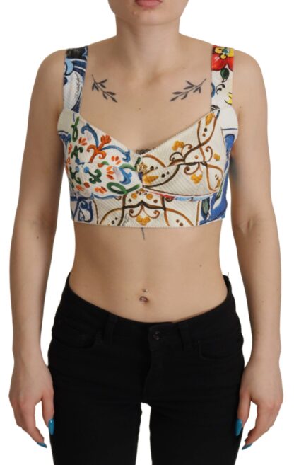 Dolce & Gabbana - Elegant Sleeveless Corset Crop Top