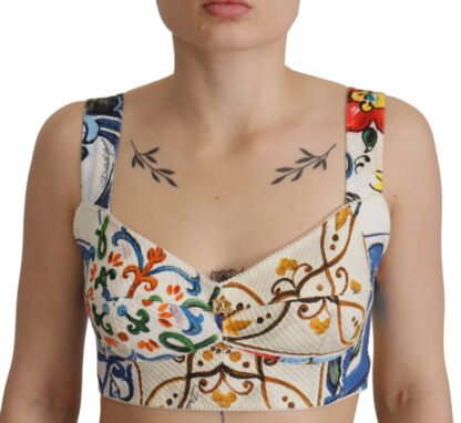 Dolce & Gabbana - Elegant Sleeveless Corset Crop Top