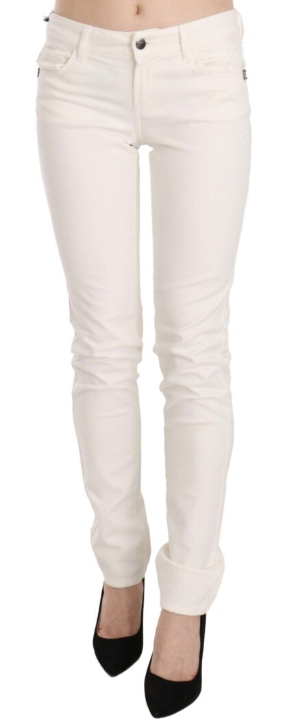 Cavalli - Chic White Skinny Denim Pants