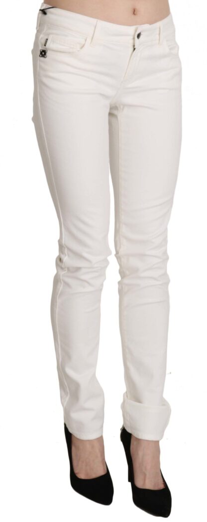 Cavalli - Chic White Skinny Denim Pants