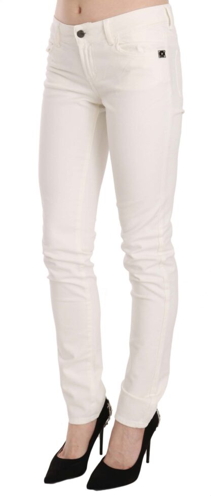 Cavalli - Chic White Skinny Denim Pants