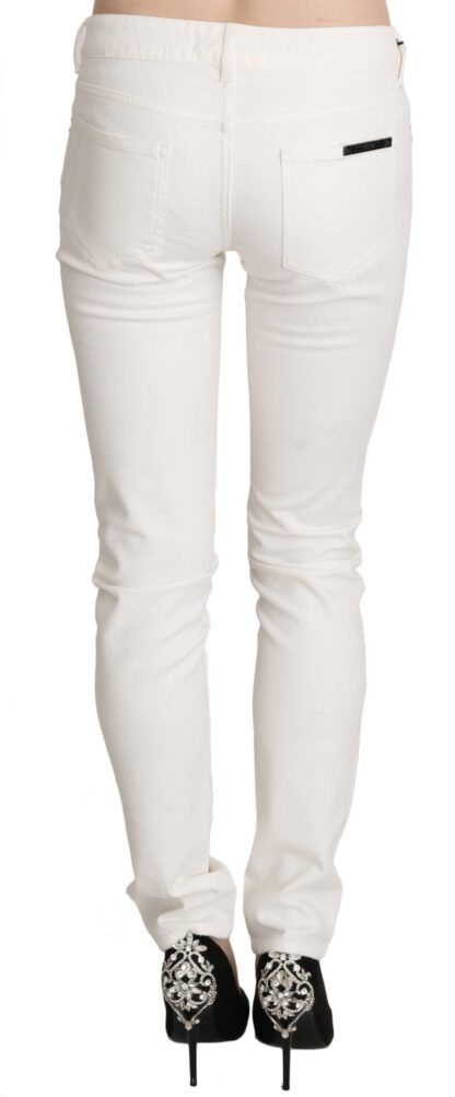 Cavalli - Chic White Skinny Denim Pants