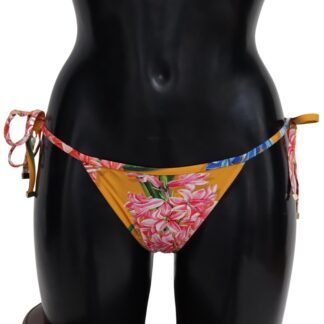 Dolce & Gabbana - Chic High-Waist Floral Bikini Bottom