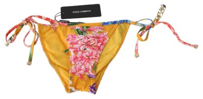 Dolce & Gabbana - Chic Floral Orange Bikini Bottom