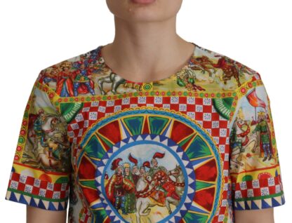 Dolce & Gabbana - Multicolor Carretto Print Cotton T-Shirt