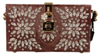 Dolce & Gabbana - Elegant Crystal Pink Box Clutch