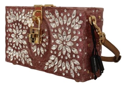 Dolce & Gabbana - Elegant Crystal Pink Box Clutch