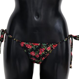 Dolce & Gabbana - Chic Floral Side Tie Bikini Bottom