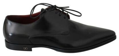 Dolce & Gabbana - Elegant Black Leather Derby Dress Shoes