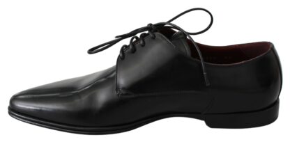 Dolce & Gabbana - Elegant Black Leather Derby Dress Shoes