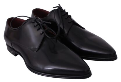 Dolce & Gabbana - Elegant Black Leather Derby Dress Shoes