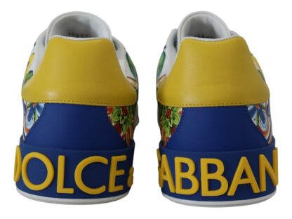 Dolce & Gabbana - Elegant Multicolor Leather Low Top Sneakers