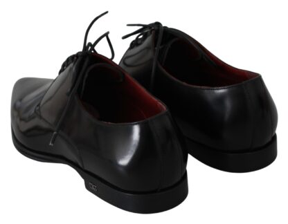 Dolce & Gabbana - Elegant Black Leather Derby Dress Shoes