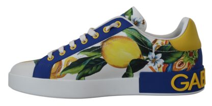 Dolce & Gabbana - Elegant Multicolor Leather Low Top Sneakers