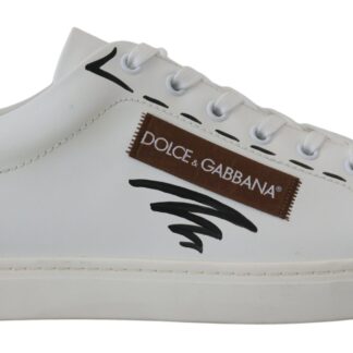 Dolce & Gabbana - Elegant White and Blue Sorrento Sneakers