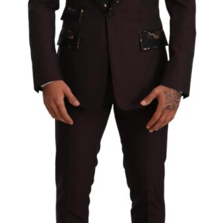 Domenico Tagliente - Elegant Black Slim Fit Two-Piece Suit