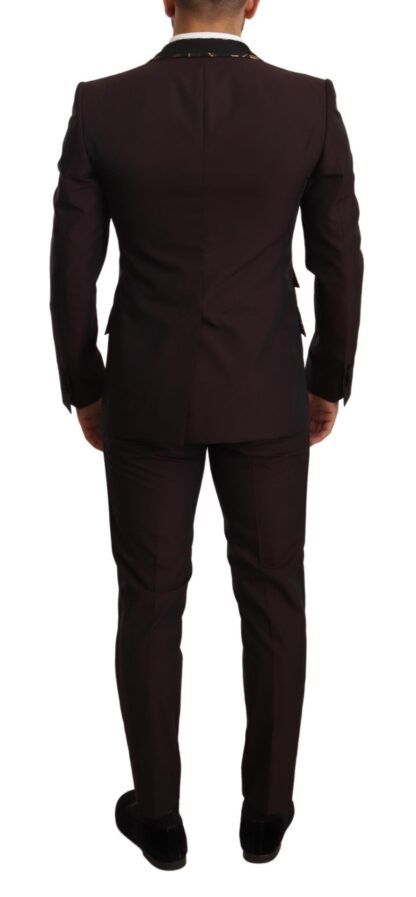 Dolce & Gabbana - Elegant Purple Slim Fit 3-Piece Suit