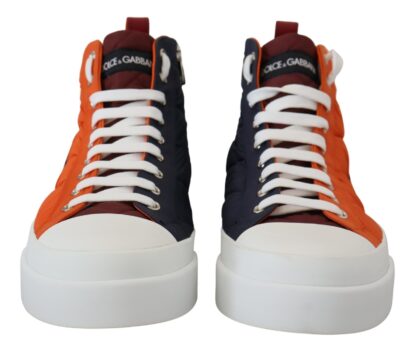 Dolce & Gabbana - Elevate Your Game: Orange High-Top Sneakers