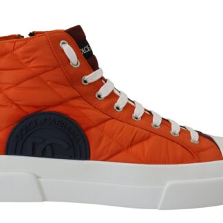 Dolce & Gabbana - Multicolor Leather High-Top Sneakers