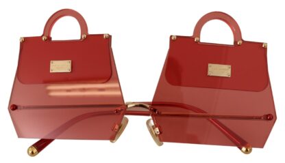 Dolce & Gabbana - Chic Red Hand-Bag Frame Sunglasses