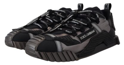 Dolce & Gabbana - Chic Black NS1 Lace-Up Sneakers