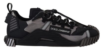 Dolce & Gabbana - Chic Black NS1 Lace-Up Sneakers