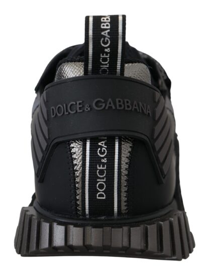 Dolce & Gabbana - Chic Black NS1 Lace-Up Sneakers