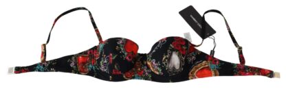 Dolce & Gabbana - Chic Floral Heart Print Bikini Top