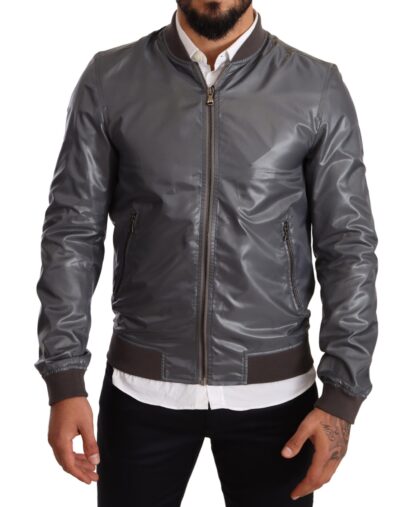 Dolce & Gabbana - Elegant Gray Bomber Jacket for Men